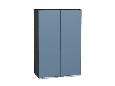 Шкаф верхний с 2-мя дверцами Фьюжн Graphite, Silky Blue, 920, 600 В*Ш*Г 920*600*320, фасад МДФ  Silky Blue, корпус  Graphite ms2510VVT_52065