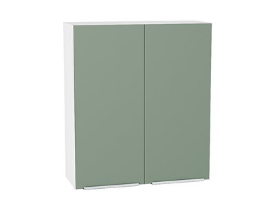 Шкаф верхний с 2-мя дверцами Фьюжн Белый, Silky Mint, 920, 800 В*Ш*Г 920*800*320, фасад МДФ  Silky Mint, корпус  Белый ms2510VVT_52057