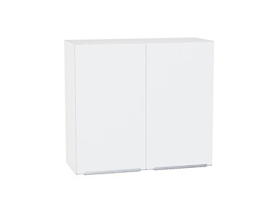 Шкаф верхний с 2-мя дверцами Фьюжн Белый, Silky White, 720, 800 В*Ш*Г 716*800*320, фасад МДФ  Silky White, корпус  Белый ms2510VVT_52043