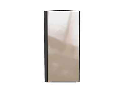 Шкаф верхний торцевой Фьюжн Graphite, Gallant, 920 В*Ш*Г 920*300*306, фасад МДФ  Gallant, корпус  Graphite ms2510VVT_48896