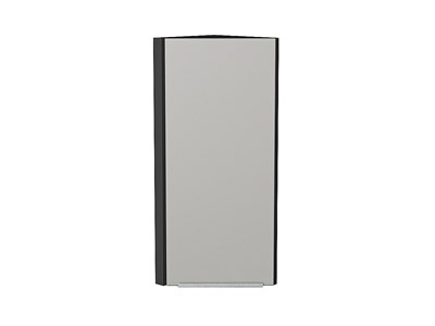 Шкаф верхний торцевой Фьюжн Graphite, Silky Light Grey, 920 В*Ш*Г 920*300*306, фасад МДФ  Silky Light Grey, корпус  Graphite ms2510VVT_66628