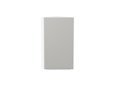 Шкаф верхний торцевой Фьюжн Белый, Silky Light Grey, 720 В*Ш*Г 716*300*306, фасад МДФ  Silky Light Grey, корпус  Белый ms2510VVT_66623