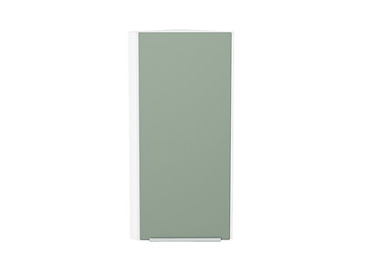 Шкаф верхний торцевой Фьюжн Белый, Silky Mint, 920 В*Ш*Г 920*300*306, фасад МДФ  Silky Mint, корпус  Белый ms2510VVT_52080