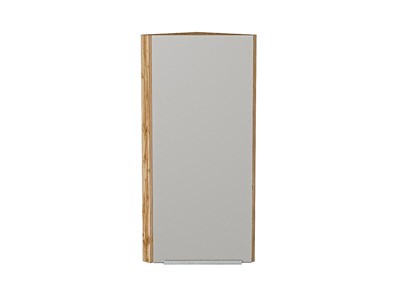 Шкаф верхний торцевой Фьюжн Дуб Вотан, Silky Light Grey, 920 В*Ш*Г 920*300*306, фасад МДФ  Silky Light Grey, корпус  Дуб Вотан ms2510VVT_66626