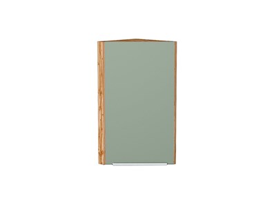 Шкаф верхний торцевой Фьюжн Дуб Вотан, Silky Mint, 720 В*Ш*Г 716*300*306, фасад МДФ  Silky Mint, корпус  Дуб Вотан ms2510VVT_60846