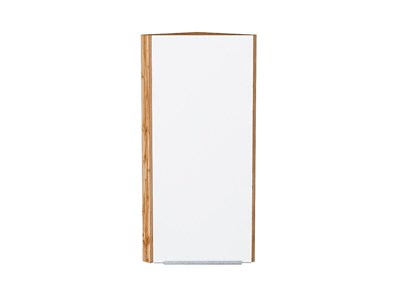 Шкаф верхний торцевой Фьюжн Дуб Вотан, Silky White, 920 В*Ш*Г 920*300*306, фасад МДФ  Silky White, корпус  Дуб Вотан ms2510VVT_60838