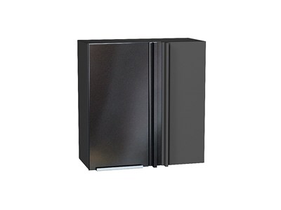 Шкаф верхний прямой угловой Фьюжн Graphite, Anthracite, 720, 700 В*Ш*Г 716*700*345, фасад МДФ  Anthracite, корпус  Graphite ms2510VVT_60158