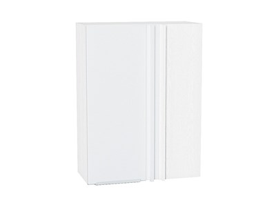 Шкаф верхний прямой угловой Фьюжн Белый, Silky White, 920 В*Ш*Г 920*700*345, фасад МДФ  Silky White, корпус  Белый ms2510VVT_60133