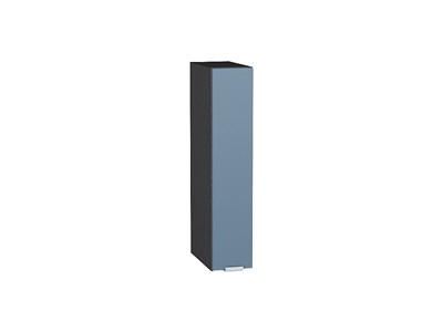 Шкаф верхний бутылочница Фьюжн Graphite, Silky Blue, 150 В*Ш*Г 716*150*320, фасад МДФ  Silky Blue, корпус  Graphite ms2510VVT_51837
