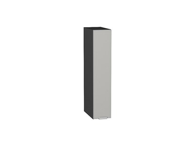 Шкаф верхний бутылочница Фьюжн Graphite, Silky Light Grey, 150 В*Ш*Г 716*150*320, фасад МДФ  Silky Light Grey, корпус  Graphite ms2510VVT_66538