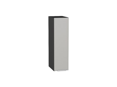 Шкаф верхний бутылочница Фьюжн Graphite, Silky Light Grey, 720, 200 В*Ш*Г 716*200*320, фасад МДФ  Silky Light Grey, корпус  Graphite ms2510VVT_66539