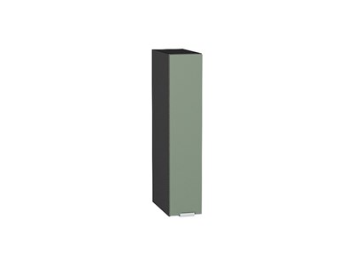 Шкаф верхний бутылочница Фьюжн Graphite, Silky Mint, 150 В*Ш*Г 716*150*320, фасад МДФ  Silky Mint, корпус  Graphite ms2510VVT_51829