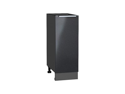 Шкаф нижний с 1-ой дверцей Фьюжн Graphite, Anthracite, 300 В*Ш*Г 816*300*480, фасад МДФ  Anthracite, корпус  Graphite ms2510VVT_36808