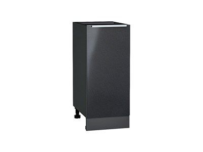Шкаф нижний с 1-ой дверцей Фьюжн Graphite, Anthracite, 350 В*Ш*Г 816*350*480, фасад МДФ  Anthracite, корпус  Graphite ms2510VVT_65146