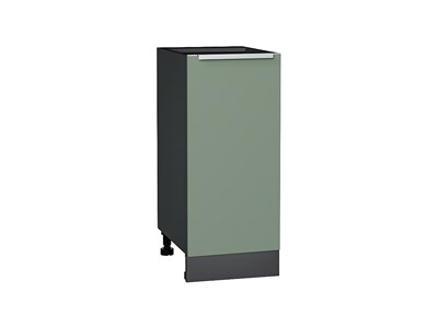 Шкаф нижний с 1-ой дверцей Фьюжн Graphite, Silky Mint, 350 В*Ш*Г 816*350*480, фасад МДФ  Silky Mint, корпус  Graphite ms2510VVT_65137