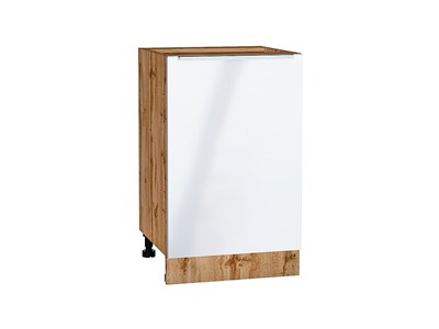 Шкаф нижний с 1-ой дверцей Фьюжн Дуб Вотан, Angel, 500 В*Ш*Г 816*500*480, фасад МДФ  Angel, корпус  Дуб Вотан ms2510VVT_60971