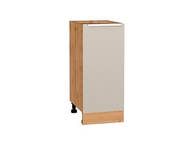 Шкаф нижний с 1-ой дверцей Фьюжн Дуб Вотан, Cream Silk, 350 В*Ш*Г 816*350*480, фасад МДФ  Cream Silk, корпус  Дуб Вотан ms2510VVT_71989