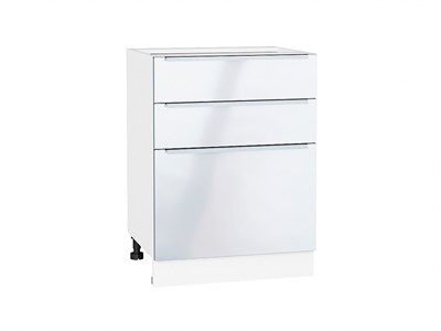 Шкаф нижний с 3-мя ящиками Фьюжн Белый, Angel, 600 В*Ш*Г 816*600*480, фасад МДФ  Angel, корпус  Белый ms2510VVT_30572
