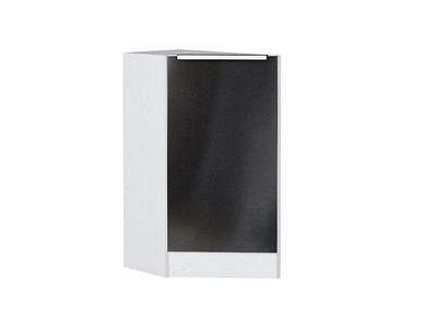 Шкаф нижний торцевой Фьюжн Белый, Anthracite В*Ш*Г 816*296*554, фасад МДФ  Anthracite, корпус  Белый ms2510VVT_36951