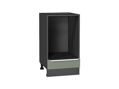 Шкаф нижний под духовку Фьюжн Graphite, Silky Mint, 450 В*Ш*Г 816*450*476, фасад МДФ  Silky Mint, корпус  Graphite ms2510VVT_67084