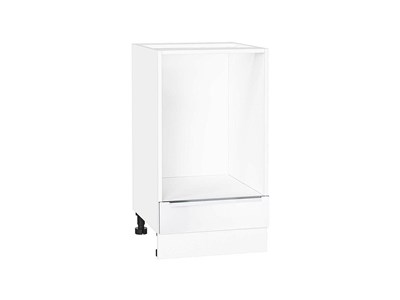 Шкаф нижний под духовку Фьюжн Белый, Silky White, 450 В*Ш*Г 816*450*476, фасад МДФ  Silky White, корпус  Белый ms2510VVT_67069