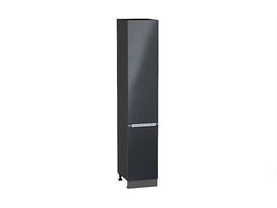 Шкаф пенал с 2-мя дверцами Фьюжн Graphite, Anthracite, 2140, 400 В*Ш*Г 2132*400*576, фасад МДФ  Anthracite, корпус  Graphite ms2510VVT_45108