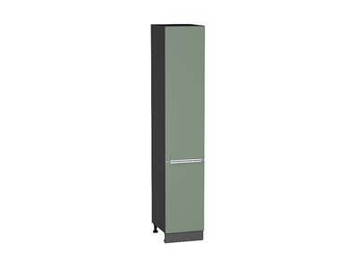 Шкаф пенал с 2-мя дверцами Фьюжн Graphite, Silky Mint, 2140, 400 В*Ш*Г 2132*400*576, фасад МДФ  Silky Mint, корпус  Graphite ms2510VVT_52324