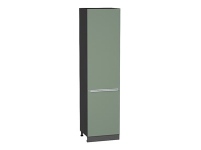 Шкаф пенал с 2-мя дверцами Фьюжн Graphite, Silky Mint, 2340, 600 В*Ш*Г 2336*600*576, фасад МДФ  Silky Mint, корпус  Graphite ms2510VVT_52344