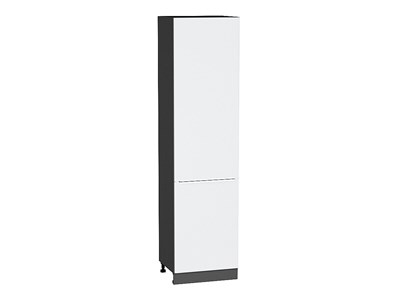 Шкаф пенал с 2-мя дверцами Фьюжн Graphite, Silky White, 2340, 600 В*Ш*Г 2336*600*576, фасад МДФ  Silky White, корпус  Graphite ms2510VVT_52332