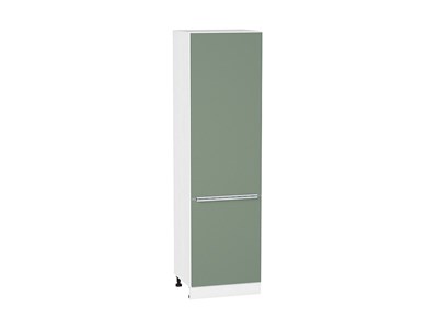Шкаф пенал с 2-мя дверцами Фьюжн Белый, Silky Mint, 2140, 600 В*Ш*Г 2132*600*576, фасад МДФ  Silky Mint, корпус  Белый ms2510VVT_52339