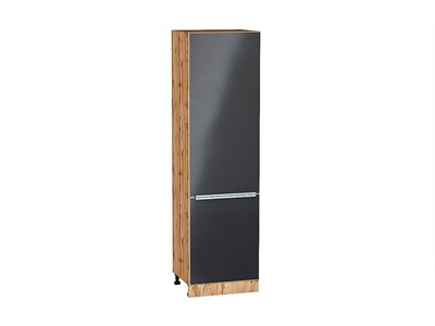 Шкаф пенал с 2-мя дверцами Фьюжн Дуб Вотан, Anthracite, 2140, 600 В*Ш*Г 2132*600*576, фасад МДФ  Anthracite, корпус  Дуб Вотан ms2510VVT_60719