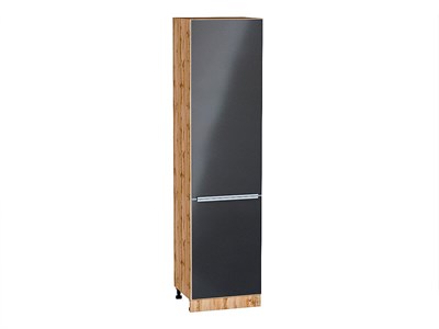 Шкаф пенал с 2-мя дверцами Фьюжн Дуб Вотан, Anthracite, 2340, 600 В*Ш*Г 2336*600*576, фасад МДФ  Anthracite, корпус  Дуб Вотан ms2510VVT_60721