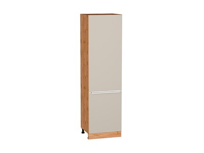 Шкаф пенал с 2-мя дверцами Фьюжн Дуб Вотан, Cream Silk, 2140, 600 В*Ш*Г 2132*600*576, фасад МДФ  Cream Silk, корпус  Дуб Вотан ms2510VVT_72043