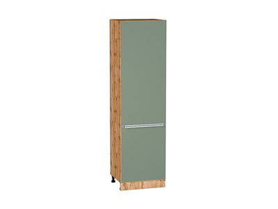Шкаф пенал с 2-мя дверцами Фьюжн Дуб Вотан, Silky Mint, 2140, 600 В*Ш*Г 2132*600*576, фасад МДФ  Silky Mint, корпус  Дуб Вотан ms2510VVT_60707