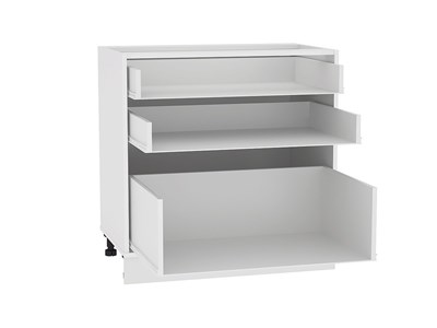 Каркас нижнего шкафа с 3-мя ящиками Н 803 Белый В*Ш*Г 816*800*462 ms2510VVT_084-0061 (29755)