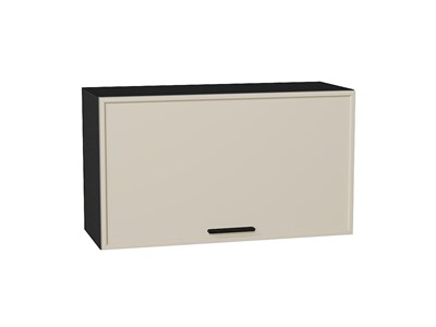 Шкаф верхний горизонтальный Фрейм Graphite, Cream Silk, 460, 800 В*Ш*Г 458*800*324, фасад МДФ  Cream Silk, корпус  Graphite ms2510VVT_71679