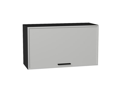 Шкаф верхний горизонтальный Фрейм Graphite, Grey Silk, 460, 800 В*Ш*Г 458*800*324, фасад МДФ  Grey Silk, корпус  Graphite ms2510VVT_71688