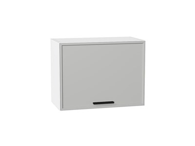 Шкаф верхний горизонтальный Фрейм Белый, Grey Silk, 460, 600 В*Ш*Г 458*600*324, фасад МДФ  Grey Silk, корпус  Белый ms2510VVT_71681