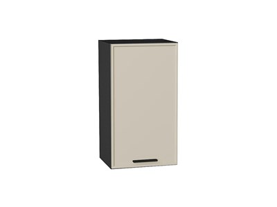 Шкаф верхний с 1-ой дверцей Фрейм Graphite, Cream Silk, 720, 400 В*Ш*Г 716*400*324, фасад МДФ  Cream Silk, корпус  Graphite ms2510VVT_69833