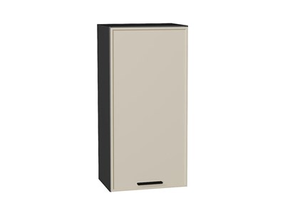 Шкаф верхний с 1-ой дверцей Фрейм Graphite, Cream Silk, 920, 450 В*Ш*Г 920*450*324, фасад МДФ  Cream Silk, корпус  Graphite ms2510VVT_69840