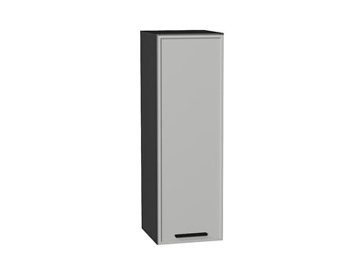 Шкаф верхний с 1-ой дверцей Фрейм Graphite, Grey Silk, 920, 300 В*Ш*Г 920*300*324, фасад МДФ  Grey Silk, корпус  Graphite ms2510VVT_68945
