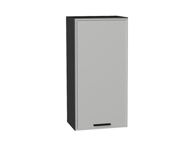 Шкаф верхний с 1-ой дверцей Фрейм Graphite, Grey Silk, 920, 450 В*Ш*Г 920*450*324, фасад МДФ  Grey Silk, корпус  Graphite ms2510VVT_68948