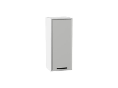 Шкаф верхний с 1-ой дверцей Фрейм Белый, Grey Silk, 720, 300 В*Ш*Г 716*300*324, фасад МДФ  Grey Silk, корпус  Белый ms2510VVT_68915