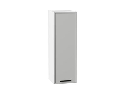 Шкаф верхний с 1-ой дверцей Фрейм Белый, Grey Silk, 920, 300 В*Ш*Г 920*300*324, фасад МДФ  Grey Silk, корпус  Белый ms2510VVT_68921