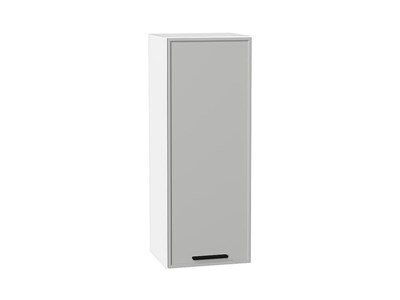 Шкаф верхний с 1-ой дверцей Фрейм Белый, Grey Silk, 920, 350 В*Ш*Г 920*350*324, фасад МДФ  Grey Silk, корпус  Белый ms2510VVT_68922