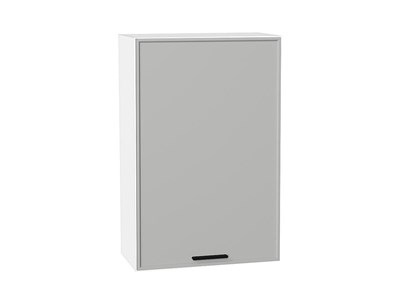 Шкаф верхний с 1-ой дверцей Фрейм Белый, Grey Silk, 920, 600 В*Ш*Г 920*600*324, фасад МДФ  Grey Silk, корпус  Белый ms2510VVT_68926