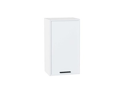 Шкаф верхний с 1-ой дверцей Фрейм Белый, White Silk, 720, 400 В*Ш*Г 716*400*324, фасад МДФ  White Silk, корпус  Белый ms2510VVT_66862
