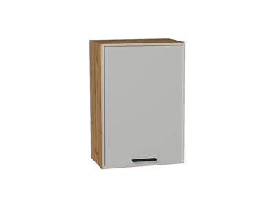 Шкаф верхний с 1-ой дверцей Фрейм Дуб Вотан, Grey Silk, 720, 500 В*Ш*Г 716*500*324, фасад МДФ  Grey Silk, корпус  Дуб Вотан ms2510VVT_68931