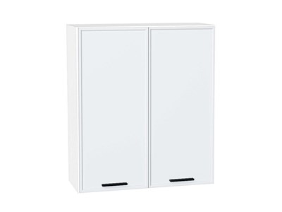 Шкаф верхний с 2-мя дверцами Фрейм Белый, White Silk, 920, 800 В*Ш*Г 920*800*324, фасад МДФ  White Silk, корпус  Белый ms2510VVT_66898