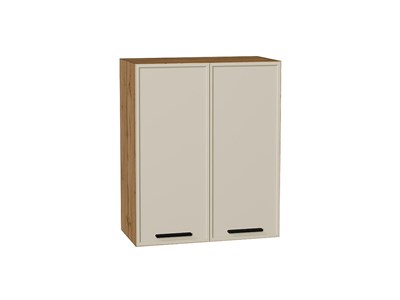 Шкаф верхний с 2-мя дверцами Фрейм Дуб Вотан, Cream Silk, 720, 600 В*Ш*Г 716*600*324, фасад МДФ  Cream Silk, корпус  Дуб Вотан ms2510VVT_69827